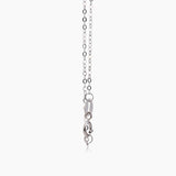 18K White Gold Diamond Teardrop Necklace