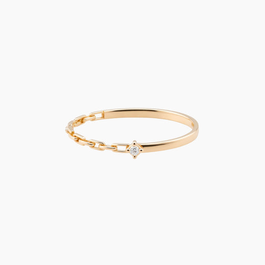 18K Rose Gold Linked Elegance Ring