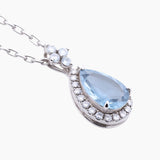 18K White Gold Aquamarine Dream Necklace