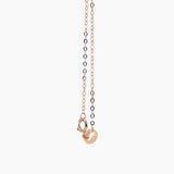 18K Rose Gold Diamond Teardrop Necklace