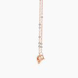 18K Rose Gold Diamond Petal Necklace