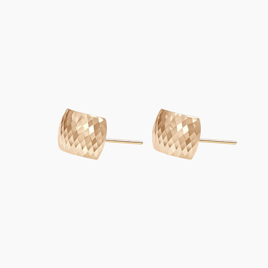 18K Rose Gold Radiant Rose Gold Huggie Earrings