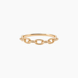 18K Yellow Gold Golden Link Ring