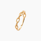 18K Yellow Gold Golden Link Ring