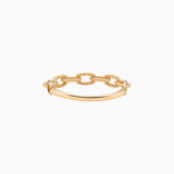 18K Yellow Gold Golden Link Ring