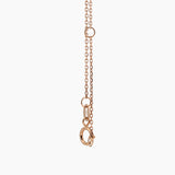 18K Rose Gold Diamond Crossbar Necklace