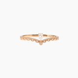18K Rose Gold Radiant Romance Diamond Ring