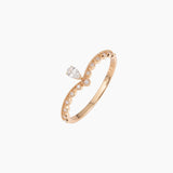 18K Rose Gold Radiant Romance Diamond Ring