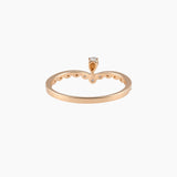 18K Rose Gold Radiant Romance Diamond Ring