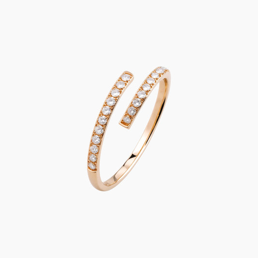 18K Rose Gold Infinite Spark Ring