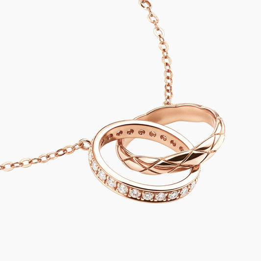 18K Rose Gold Eternal Embrace Necklace