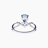 18K White Gold Elysian Aquamarine Elegance Ring